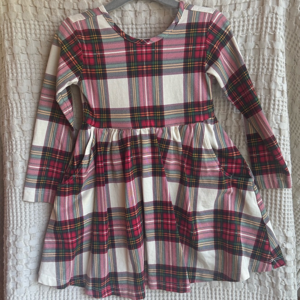 Hanna Andersson Holiday Family Plaid Skater Dress